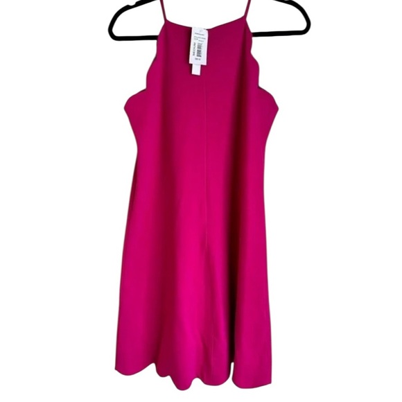 New with tags Aqua brand scalloped magenta dress from Bloomingdale size medium - Picture 3 of 6